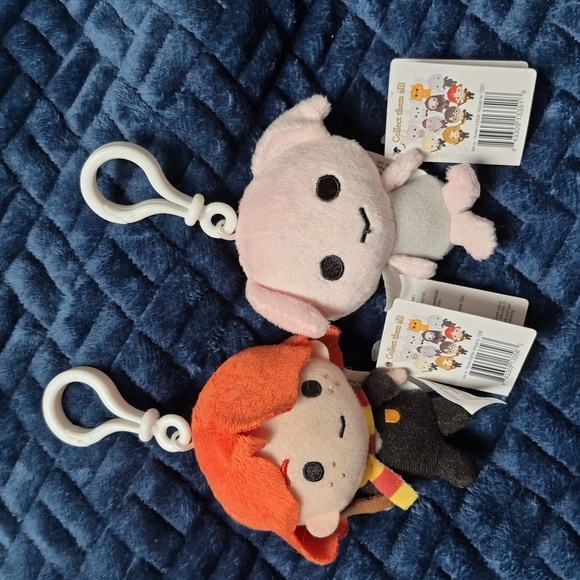 Wizarding World Of Harry Potter Other - Harry Potter Ron Weasley & Dobby Plush Keychain Set, New With Tags